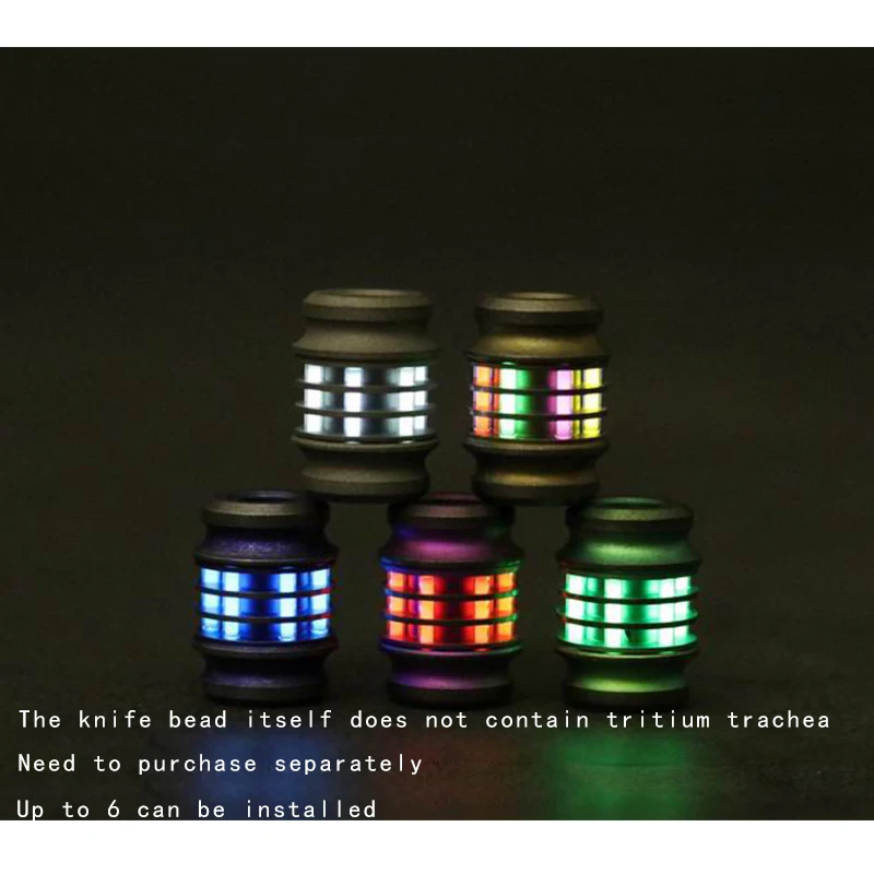 V титановый сплав TC4 нож бусины шнурок Паракорд веревка Открытый Кемпинг