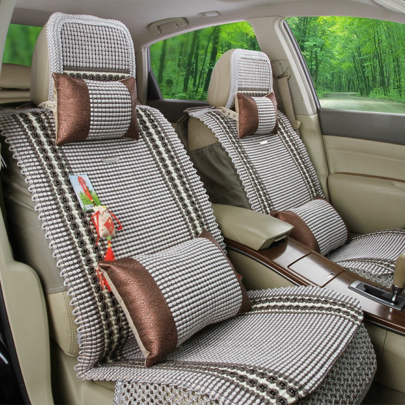 Четыре сезона 5 сидений чехлы для 1 комплекта сиденье автомобиля новый летний