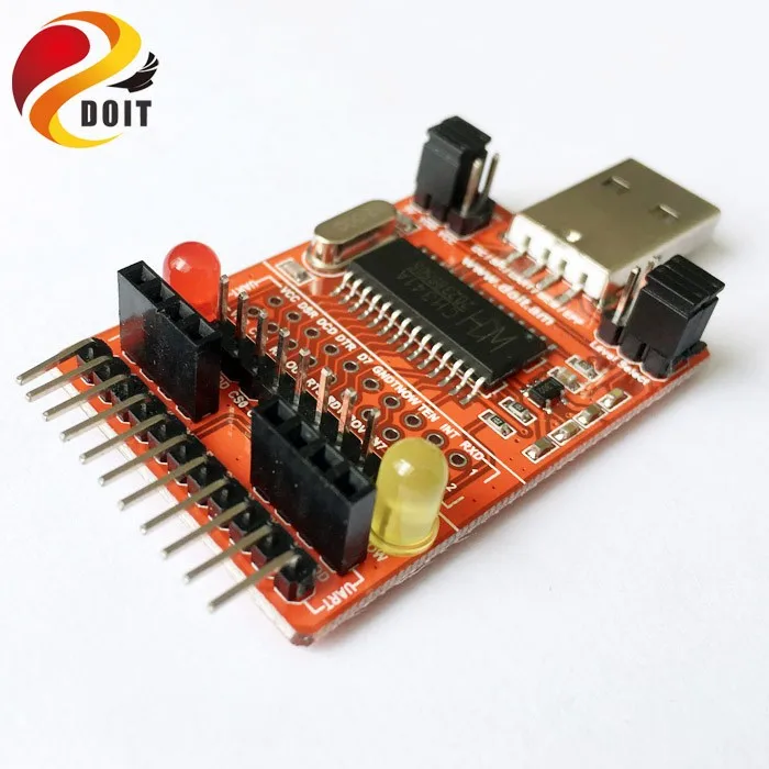 10 шт./лот CH341A USB передачи I2C/IIC/SPI/UART/ttl/ISP адаптер EPP/MEM параллельный преобразователь