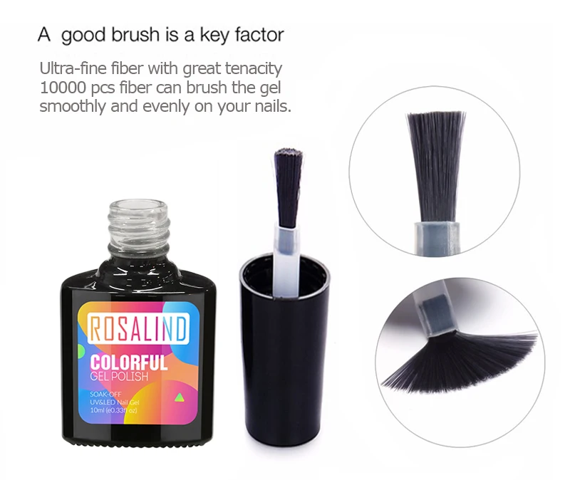 ROSALIND желтый бриллиант Цвет гель для ногтей с блестками лак УФ Led удаляющийся