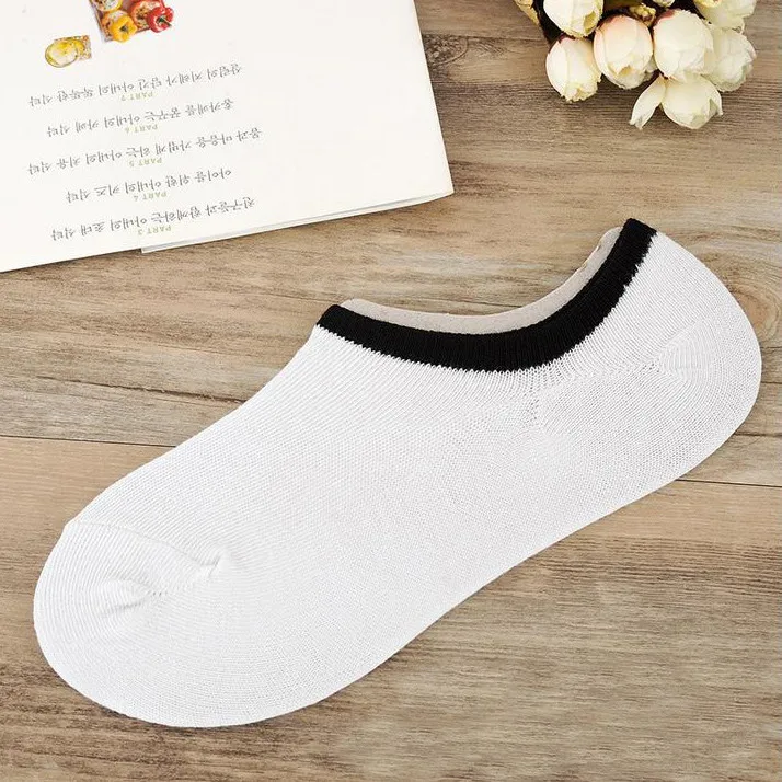 Модные носки лодочки весна лето черные синие конфетные цвета разные