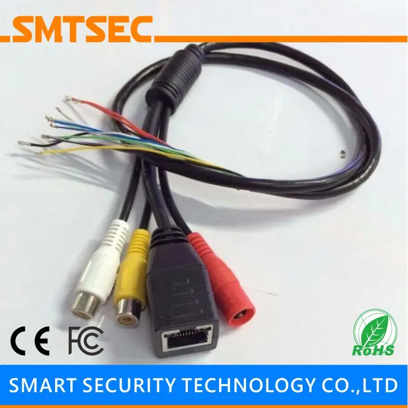 Сетевой кабель RJ45 + DC Аудиовход аудиовыход для головного модуля камеры