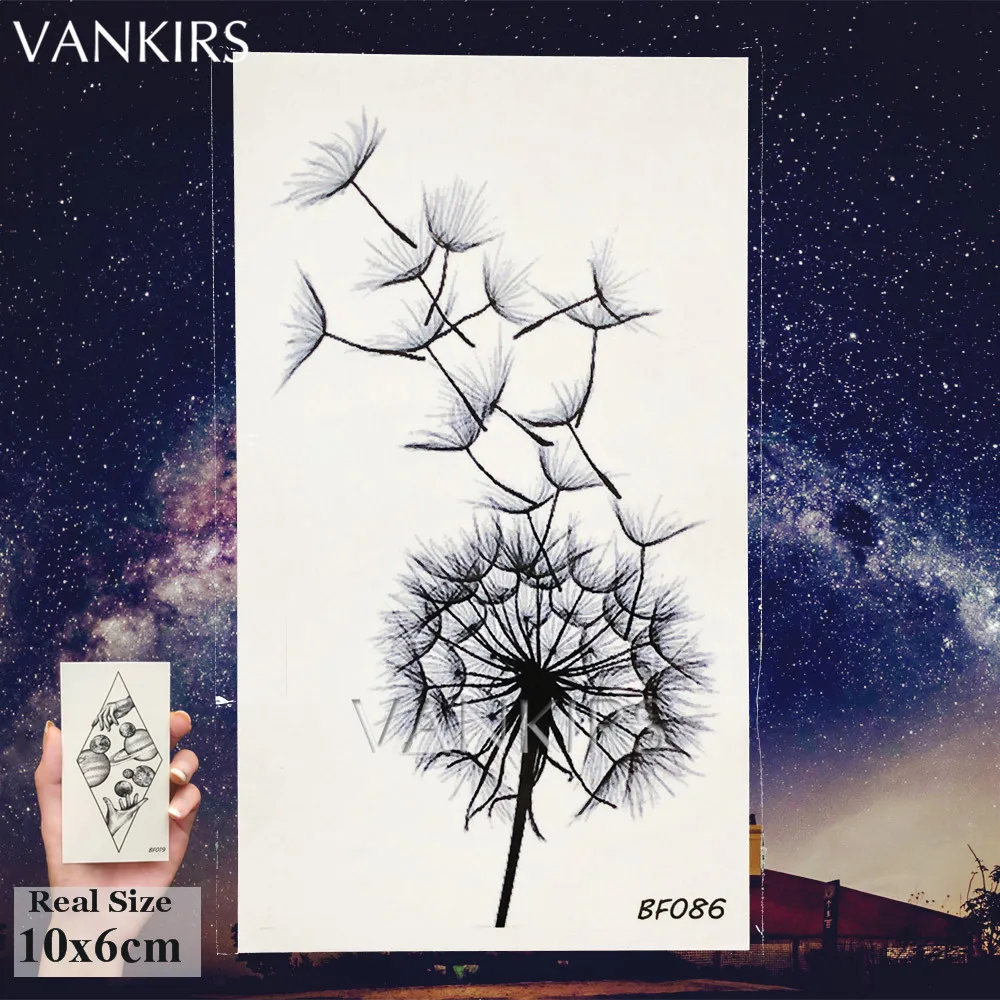 VANKIRS Black Wreath Leaf Fake Waterproof Tattoos Stickers Body Chest Arm Painting Tatto Temporary Women Girls Custom Art Tattoo |