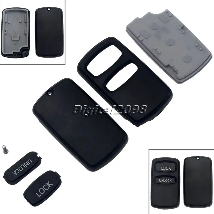 Yetaha 2 кнопочный дистанционный автомобильный чехол для ключей брелок Mitsubishi Lancer