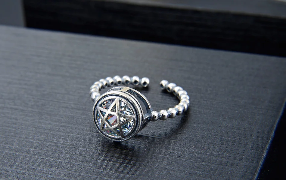 ORSA JEWELS, Настоящее, 925, женские регулируемые кольца, Стерлинговое Серебро, кубический цирконий, в форме звезды, женское кольцо, стильные ювелирные изделия SR125