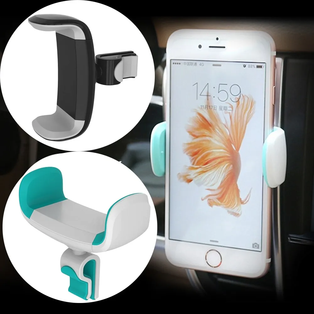 Автомобильный держатель для вентиляционного отверстия мобильный телефон GPS черный синий|Универсальный