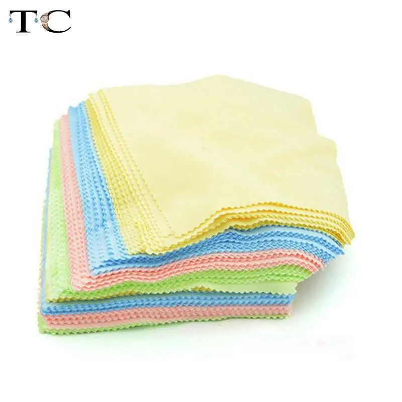 Оптовая продажа 80 шт./лот Чистящая салфетка из микрофибры для чистки очков камер