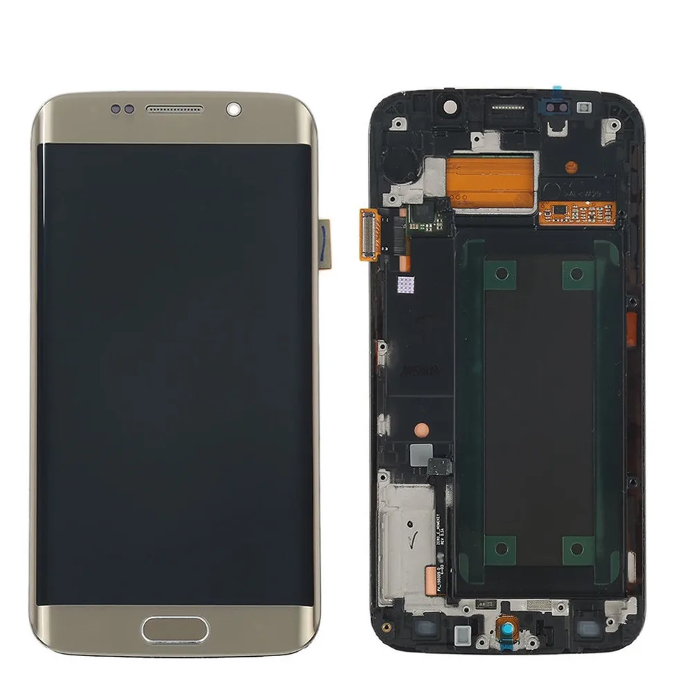 ЖК-дисплей 5 1 ''Super AMOLED для SAMSUNG Galaxy s6 edge G925 G925I G925F сенсорный экран с