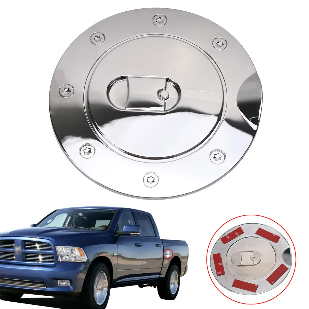Хромированная Крышка топливного бака для Dodge Ram 1500 2500 3500 2009- автомобильный Стайлинг# RC020