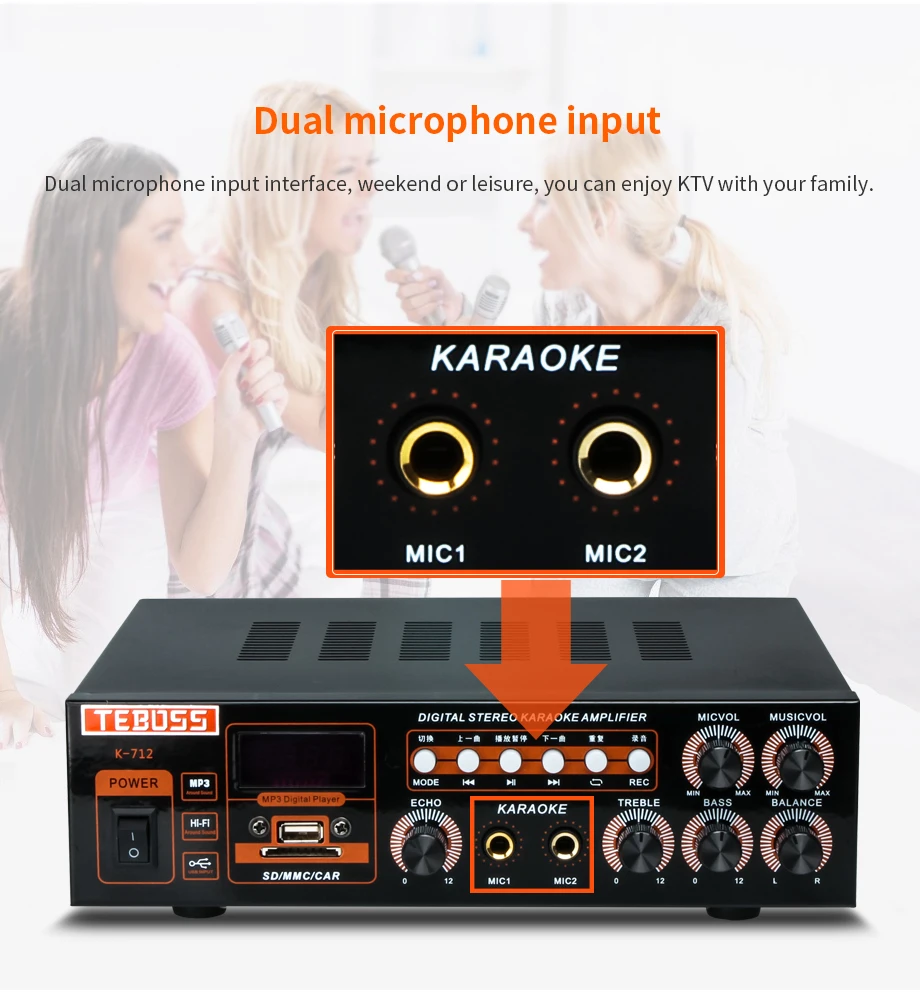 Oupushi K-712B дешевая звуковая система-потолочный динамик с Bluetooth для фоновой музыки
