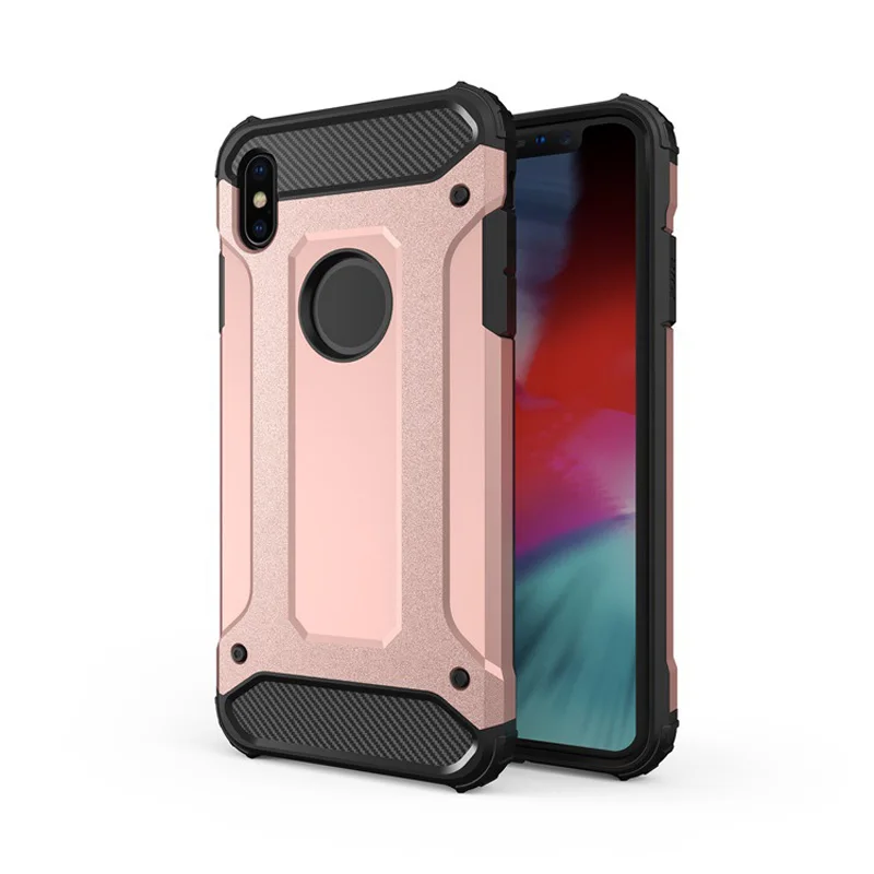 Robot Armor Phone Case For iPhone X XR XS MAX Soft TPU Anti-knock Back Cover 6S 7 8 Plus Cool Iron Mobile Cases |
