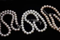 9mm genuine cultured freshwater pearl necklace for women free shipping