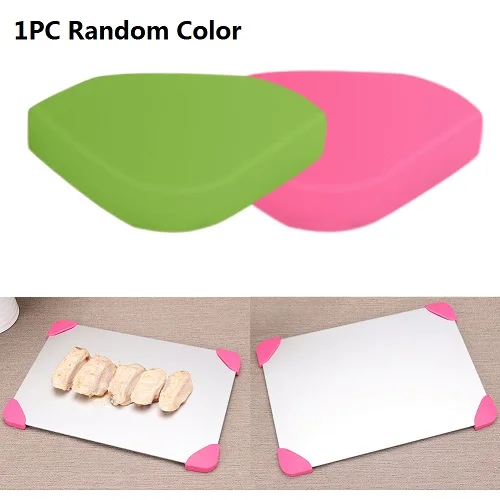 1 Corner Protector Волшебный лоток для разморозки, металлическая пластина, лоток для разморозки, безопасный, быстрый разморозитель замороженного мяса, инструмент для разморозки, кухонный гаджет - Цвет: 1 Corner Protector