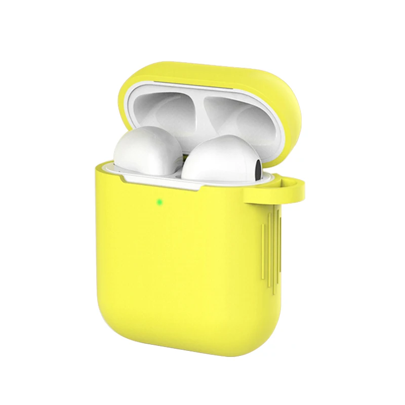 yellow Чехол для наушников Mr для Apple AirPods 2, силиконовый чехол, беспроводные Bluetooth наушники Air Pods, защитный чехол для AirPod Silm, чехол - Цвет: yellow