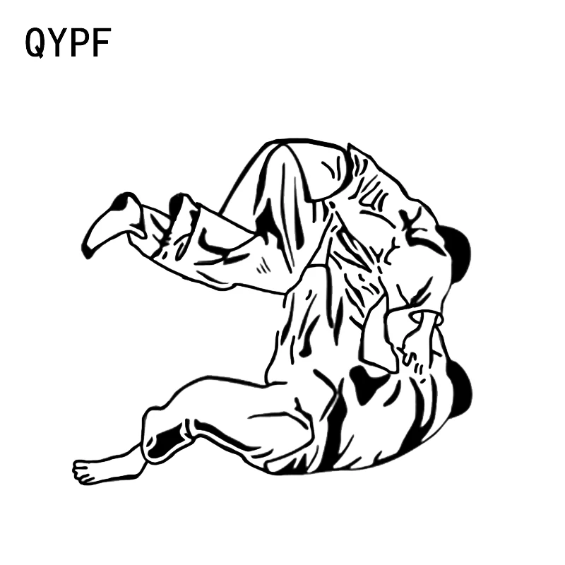 QYPF 14 1*12 2 см уникальные боевые дзюдо спортсмены Декор Автомобильные наклейки