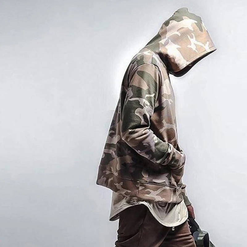 Новинка 2017 модные мужские камуфляжные толстовки Мужской Хлопковый Камуфляжный