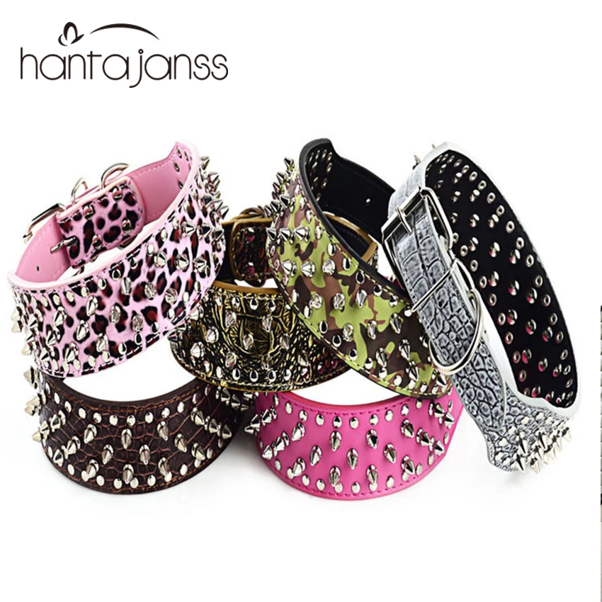 Огромный ошейник для собак товары домашних животных регулируемый из