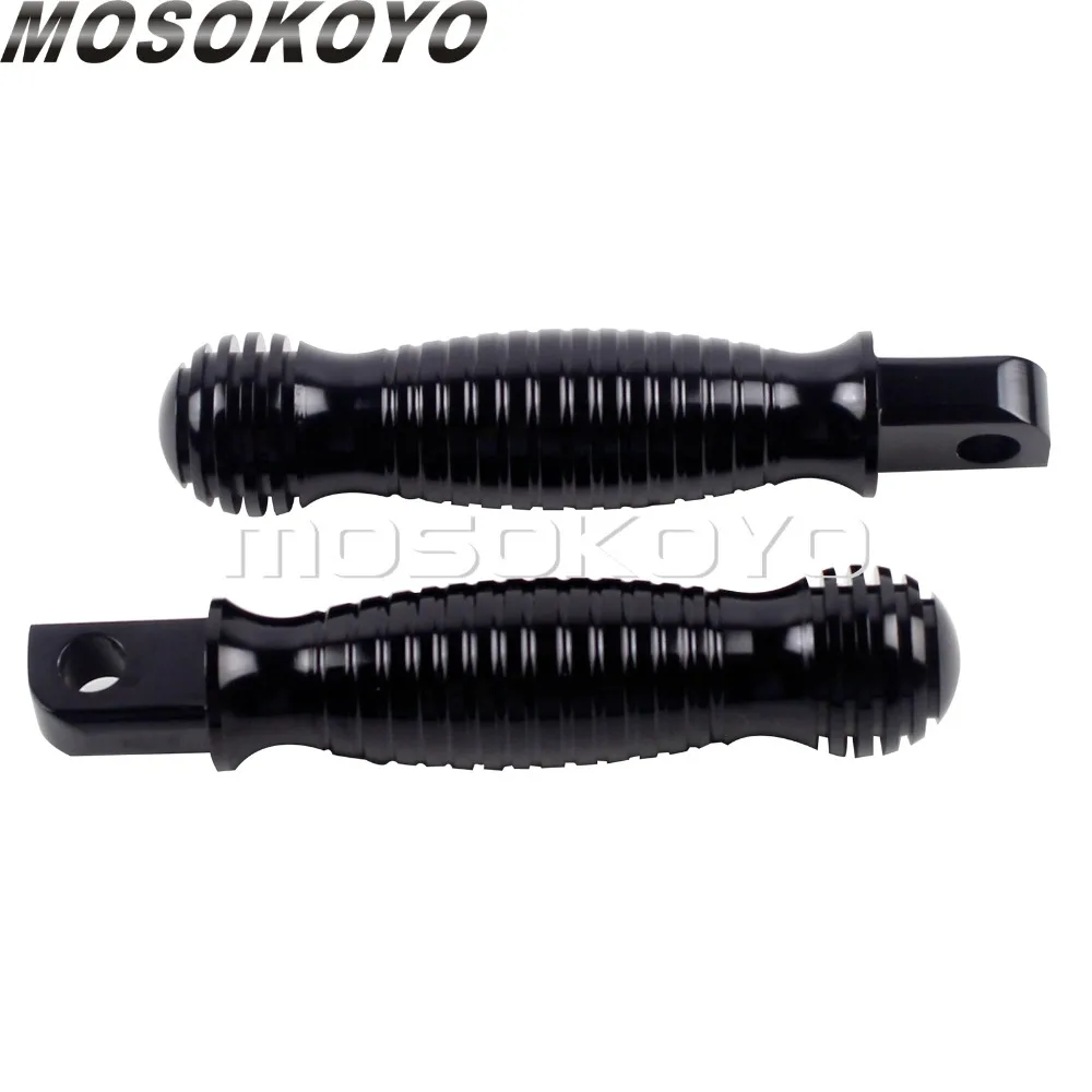 Черная/Серебристая грубая мотоциклетная Подножка для ног Мужская подставка