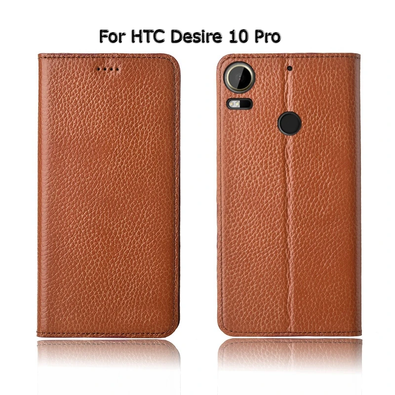 Чехол из натуральной кожи с откидной подставкой личи для htc Desire 10 12 EVO Pro Plus, чехол для мобильного телефона