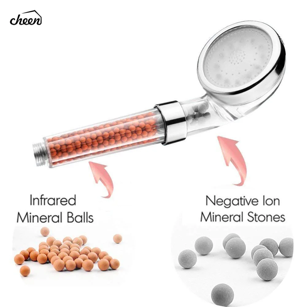 Водосберегающая душевая головка светодиодная ручная 7 цветов меняющая ванная