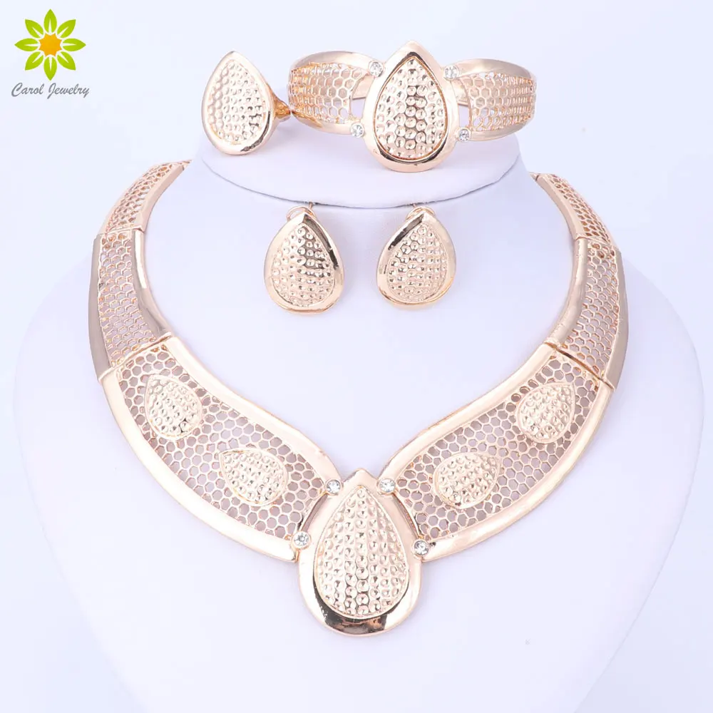 Модный женский костюм золотого цвета ювелирный набор винтажные Африканские