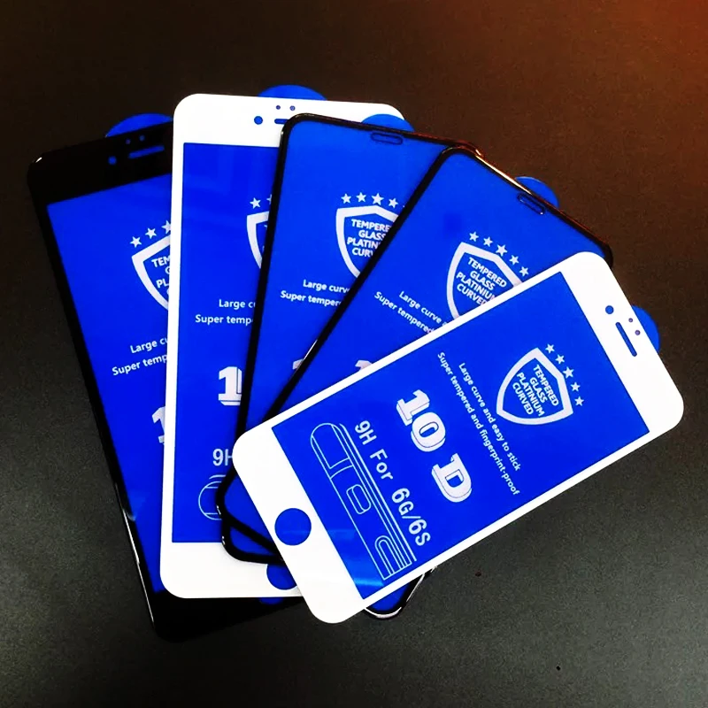 Защитное стекло 10D SMILYOU для iPhone 6 6s 8 plus 7 X XR XS Max|Защитные стёкла и плёнки телефонов| |
