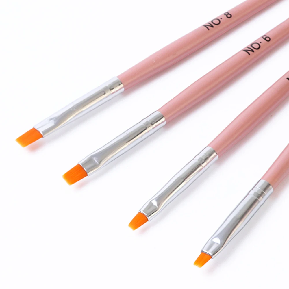 4 шт./компл. Nail Art Brush гель Лаки польский живопись цветущие рисование линий Ручка Nail кисточки для маникюра Комплект SAH023