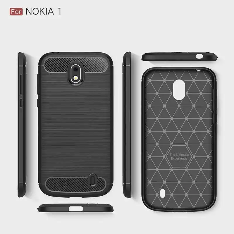 Модный Ударопрочный Мягкий силиконовый чехол Mokoemi 4," для Nokia 1, чехол для телефона Nokia 1