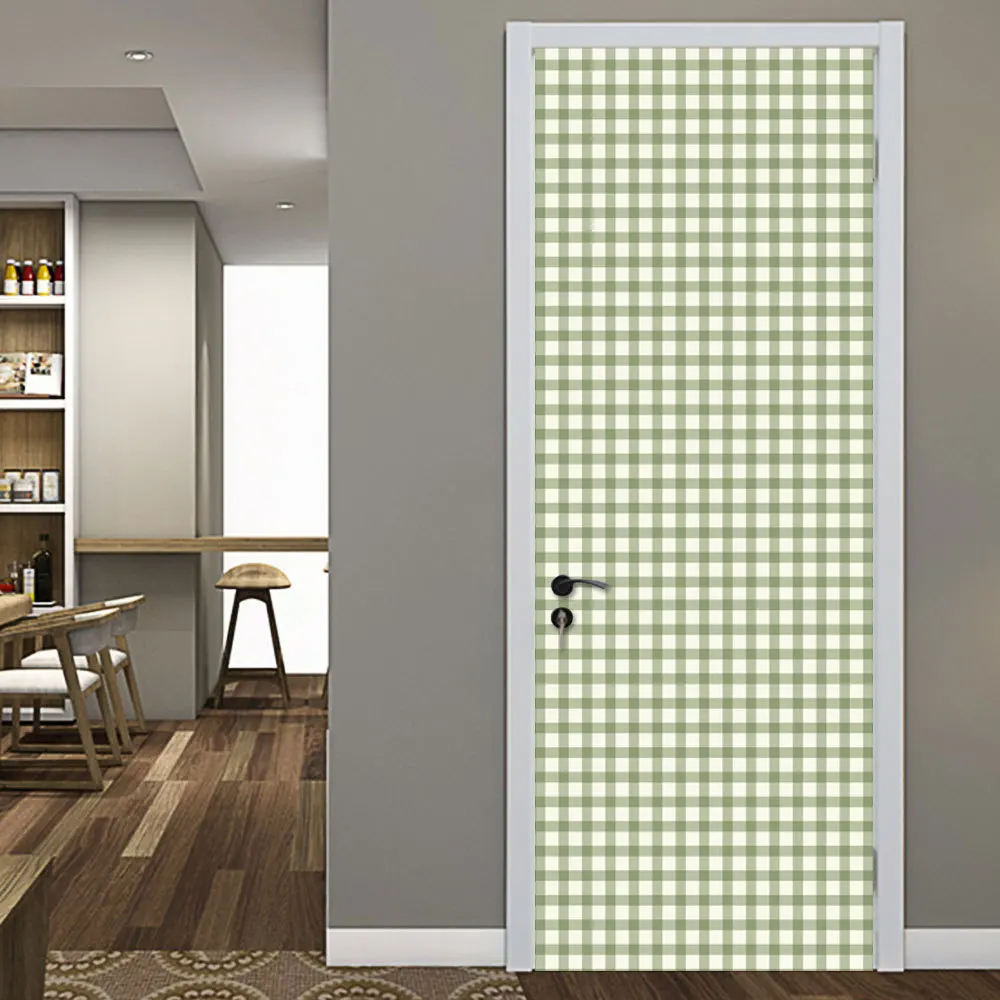 Бежевый стикер двери DIY наклейки для домашнего декора самоклеющиеся