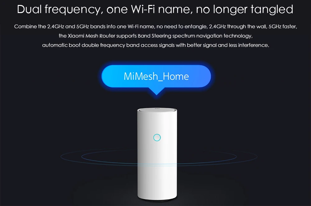 2 шт Xiaomi Mi WiFi сетчатый маршрутизатор 2,4+ 5 ГГц умный WiFi роутер AC1300+ 1000M LAN+ 1300M Qualcomm 4 ядра 4 усилителя сигнала