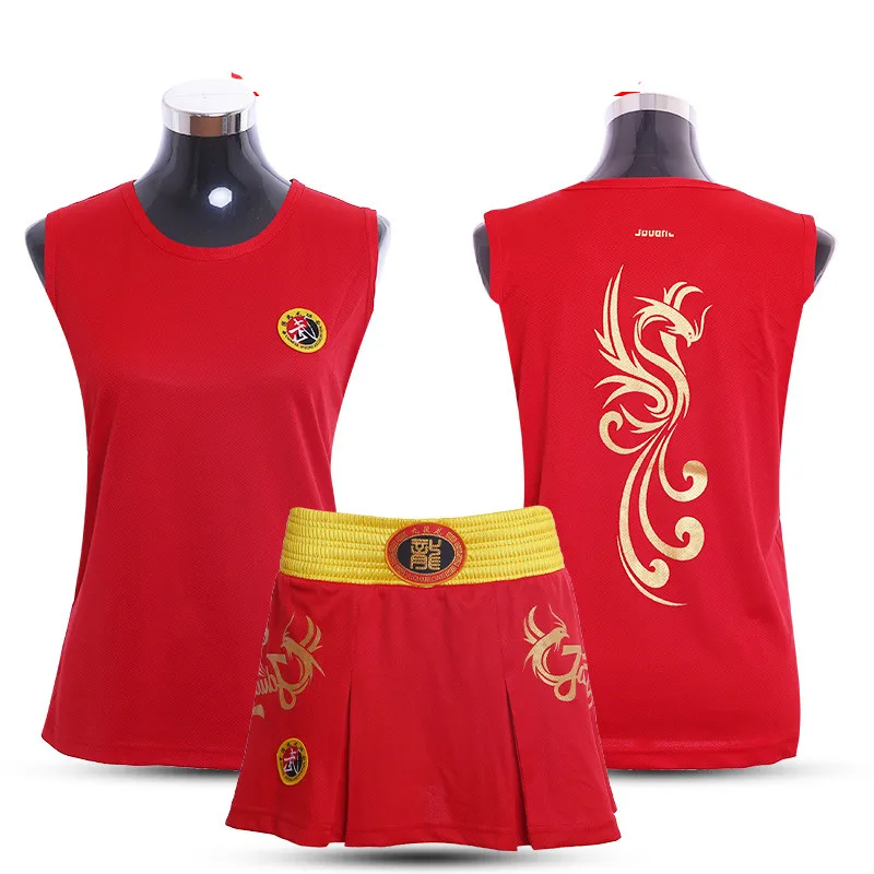 JDUanL Phoneix Детские/женские боксерские короткие юбки Sanda Wushu MMA + футболки для боевых