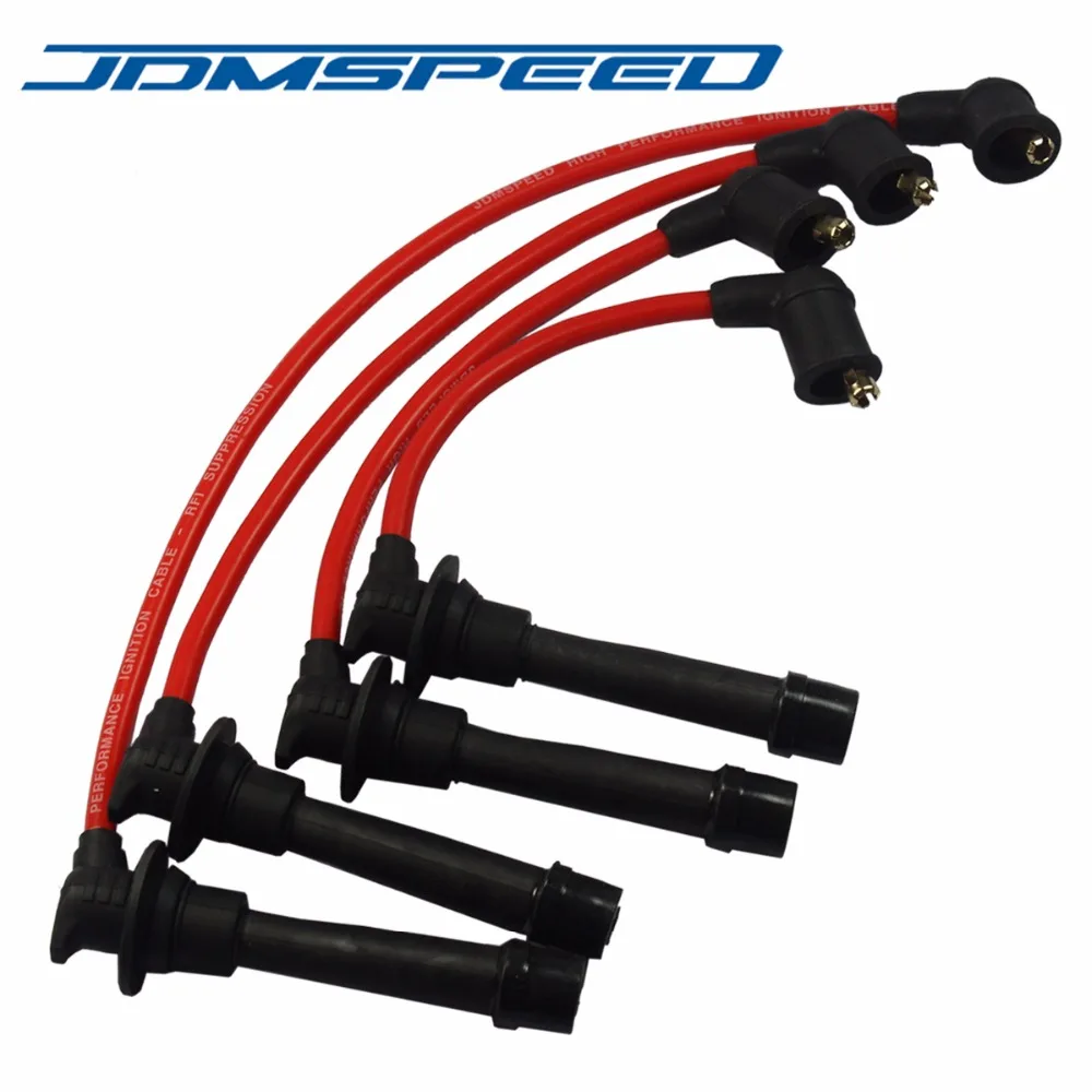 Красный JDMSPEED зажигания свечи зажигания набор проводов B61P18140A B61P18140B для Mazda Miata 1.6L 1.8L 1990-2000