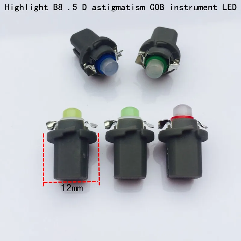 10 шт. B8.5D 509T B8.5 COB Led SMD T5 лампа Автомобильный манометр Speedo тире лампа приборная панель светильник синий красный зеленый белый желтый