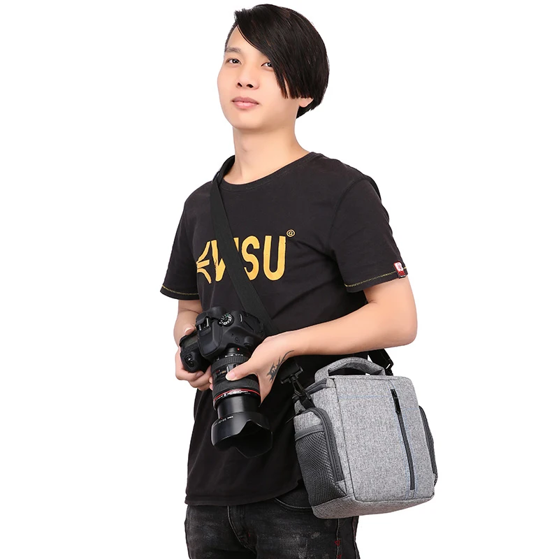 Высокое качество DSLR камера сумка для Canon EOS рюкзак объектива на плечо Nikon Sony Panasonic
