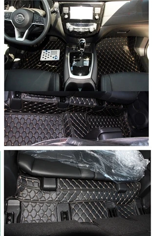 

Good quality mats! Full set special car floor mats for Nissan Rogue 7 seats 2019-2014 non-slip waterproof carpets for Rogue 2017