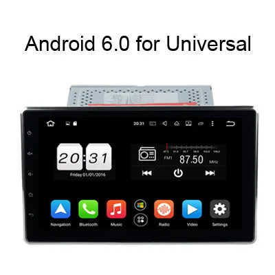 2G RAM SINOSMART универсальная модель 2 DIN 10,1 ''4/8 ядерный процессор Android 8,1/8,0 2G/4G ram автомобильный DVD gps навигационный плеер Canbus опционально - Цвет: 2G RAM