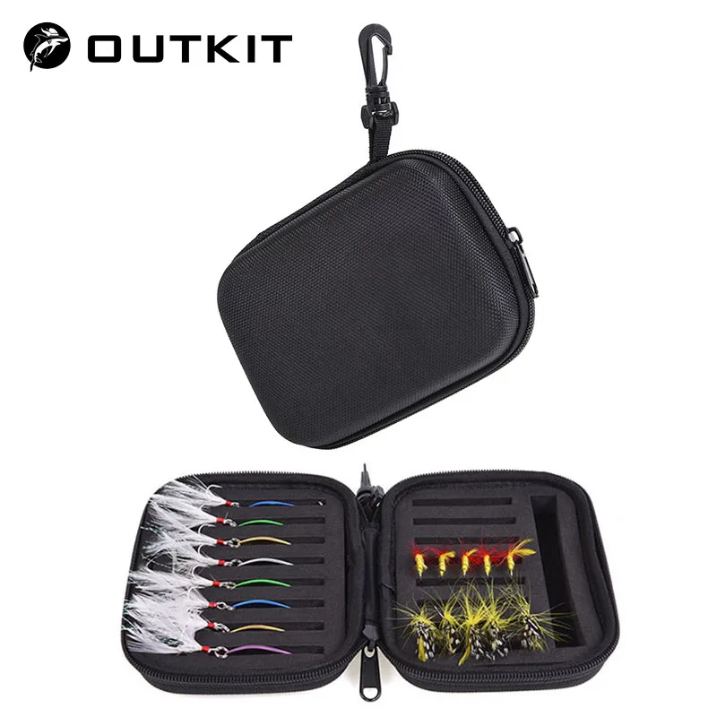 

OUTKIT Fishing Lure Bag 16cm*11cm*5cm Spoon Fly Lure Jig Head Container Fishing Bag Large Capacity Lure Storage Bag Tackle