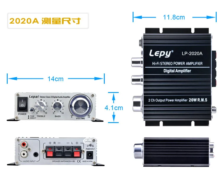 LP 2020A HIFI D class цифровой маленький компьютер DVD мобильный телефон Mini усилитель