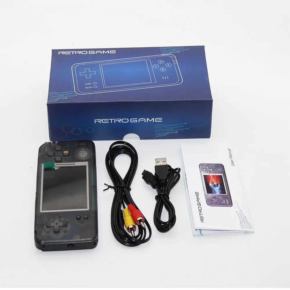 

Retro Handheld Video Game Console 3.0 Inch Gamepad Built-in 3000+ Different Games AV Cable For NEOGEO/GBC/FC/CP1/CP2/GB/GBA