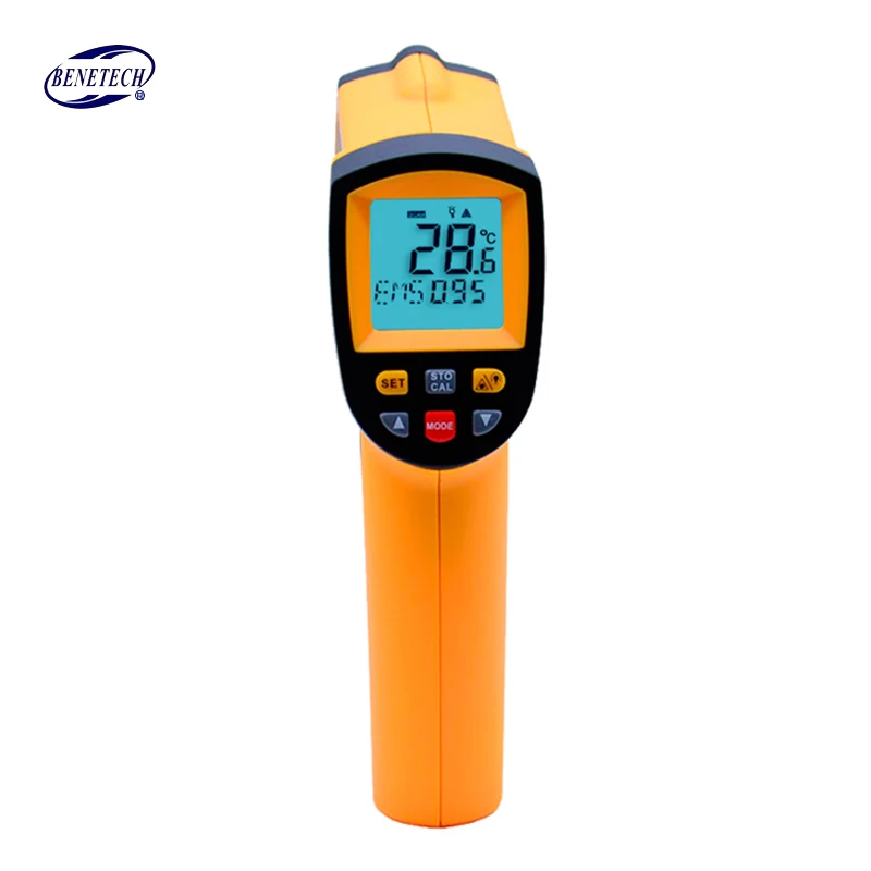 GM900 BENETECH цифровой термометр GM320~ GM900 Бесконтактный инфракрасный термометр Температурный пистолет с ЖК-дисплеем с подсветкой - Цвет: GM900