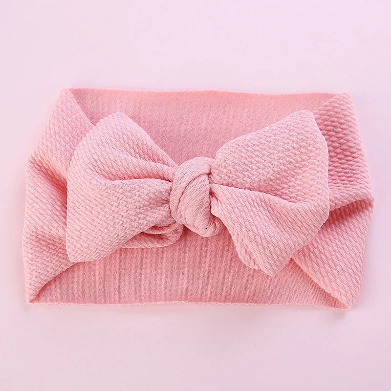 Style 2-Dusty pink Большой бант Младенческая чалма, топ с бантом детские повязки на голову для девочек, регулируемый бант головная повязка в виде чалмы повязка на голову с большим бантом - Цвет: Style 2-Dusty pink