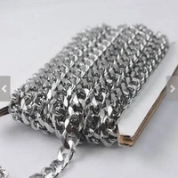 5mm8mm sale in bulk jewelry making lot meters stainless steel jewelry findings marking curb chain link diy necklace bracelet