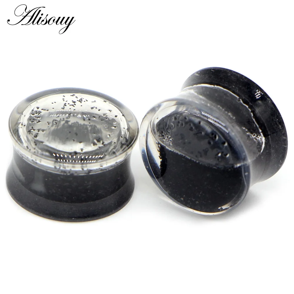 EM0308B Black 1 шт звезда крест одуванчик жидкая Золотая рыбка беруши Туннели акриловые носилки расширитель серьги телесный пирсинг уха ювелирные изделия для тела - Окраска металла: EM0308B Black