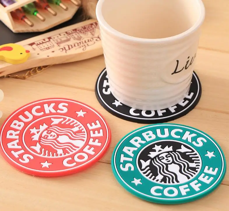 500pcs Silicone Coaster Mermaid Krakens Round Placemats Coffee Cup Mats Mug Mat Cushion Placemat Holders | Дом и сад