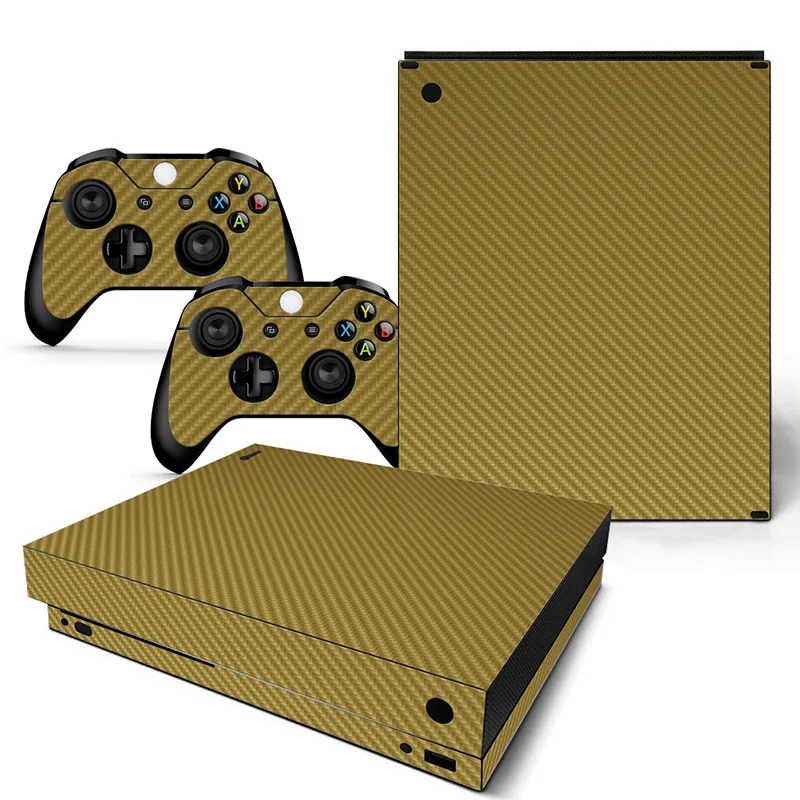 Виниловые наклейки из углеродного волокна для Microsoft Xbox One X консоль с 2