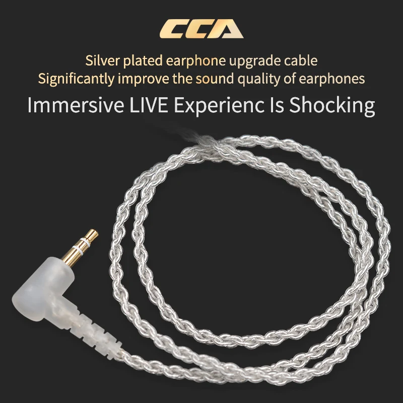 FDBRO CCA аудио кабель 4 ядра 0 75 мм 2 PIN посеребренный обновленный 3 5 оригинальный для