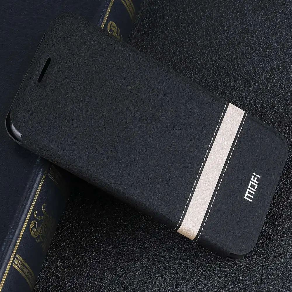 Black Чехол MOFI для Oneplus 7, чехол для Oneplus7 7 Pro, откидной корпус Oneplus7pro, чехол из искусственной кожи, чехол-книжка One Plus 7pro Folio - Цвет: Black