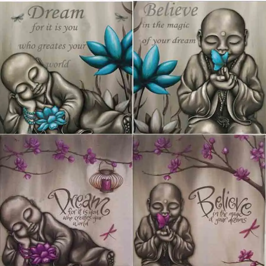 Алмазная картина Будда лотос believe dream 3D Вышивка крестом мозаика для домашнего