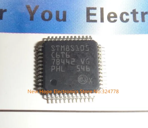8 битный микроконтроллер STM8S105C6T6 STM8S105 C6T6 LQFP48 32K flash|Хранилища для электроники| |