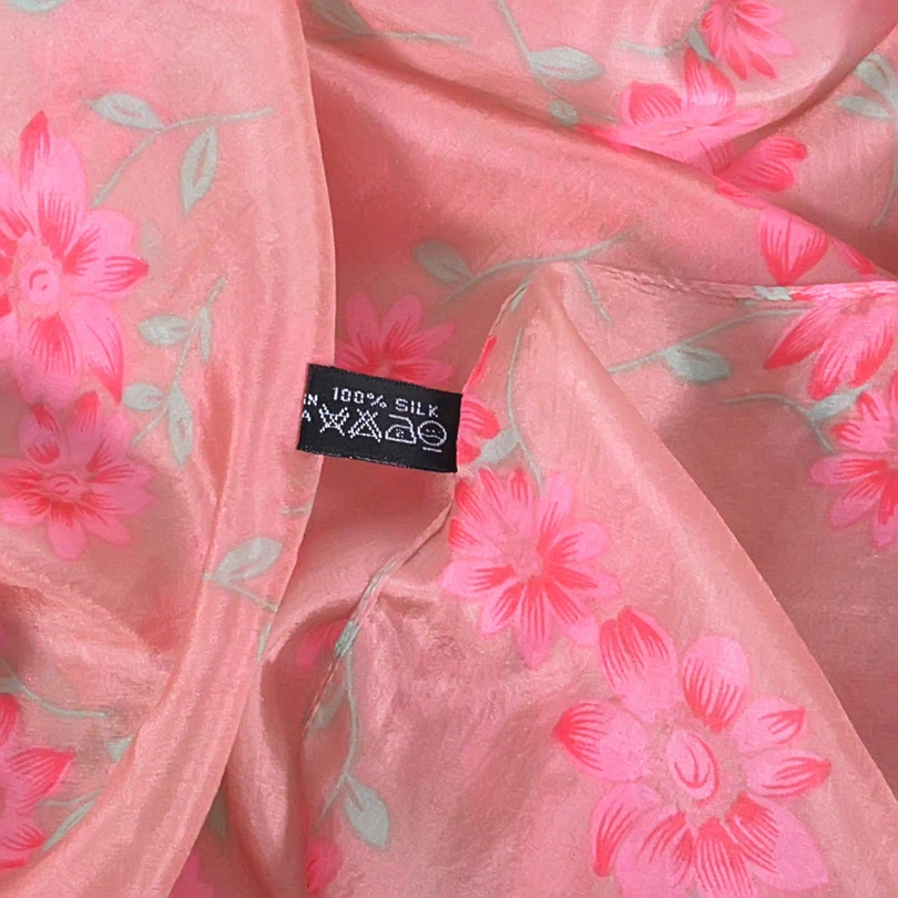 Женский Длинный Палантин из чистого шелка желтый Шелковый шарф сезон весна лето